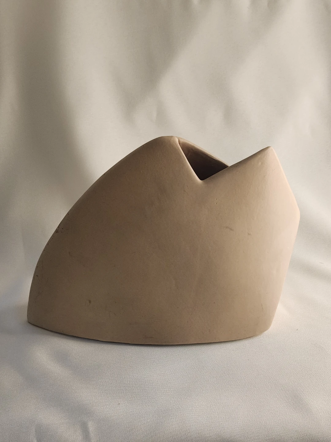 Vintage 1980s Abstract Geometric Ceramic Vase - photo 2