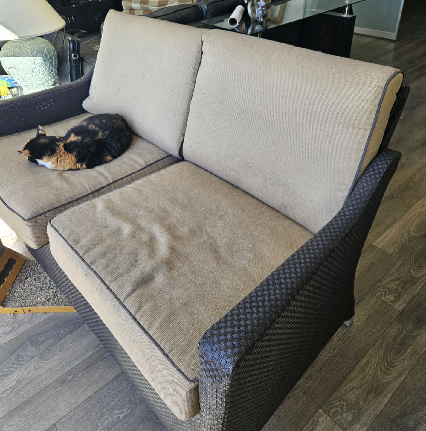 Wicker Patio Loveseat