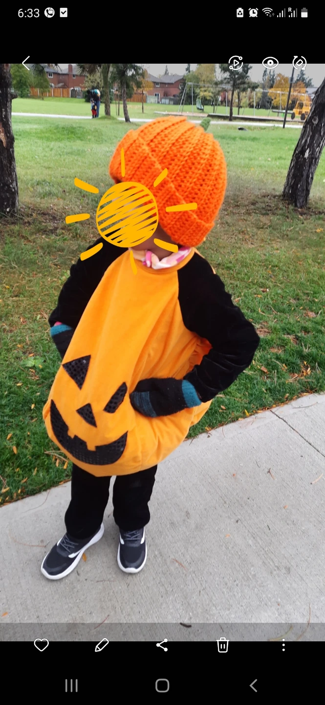Kids Pumpkin Halloween Costume - photo 4