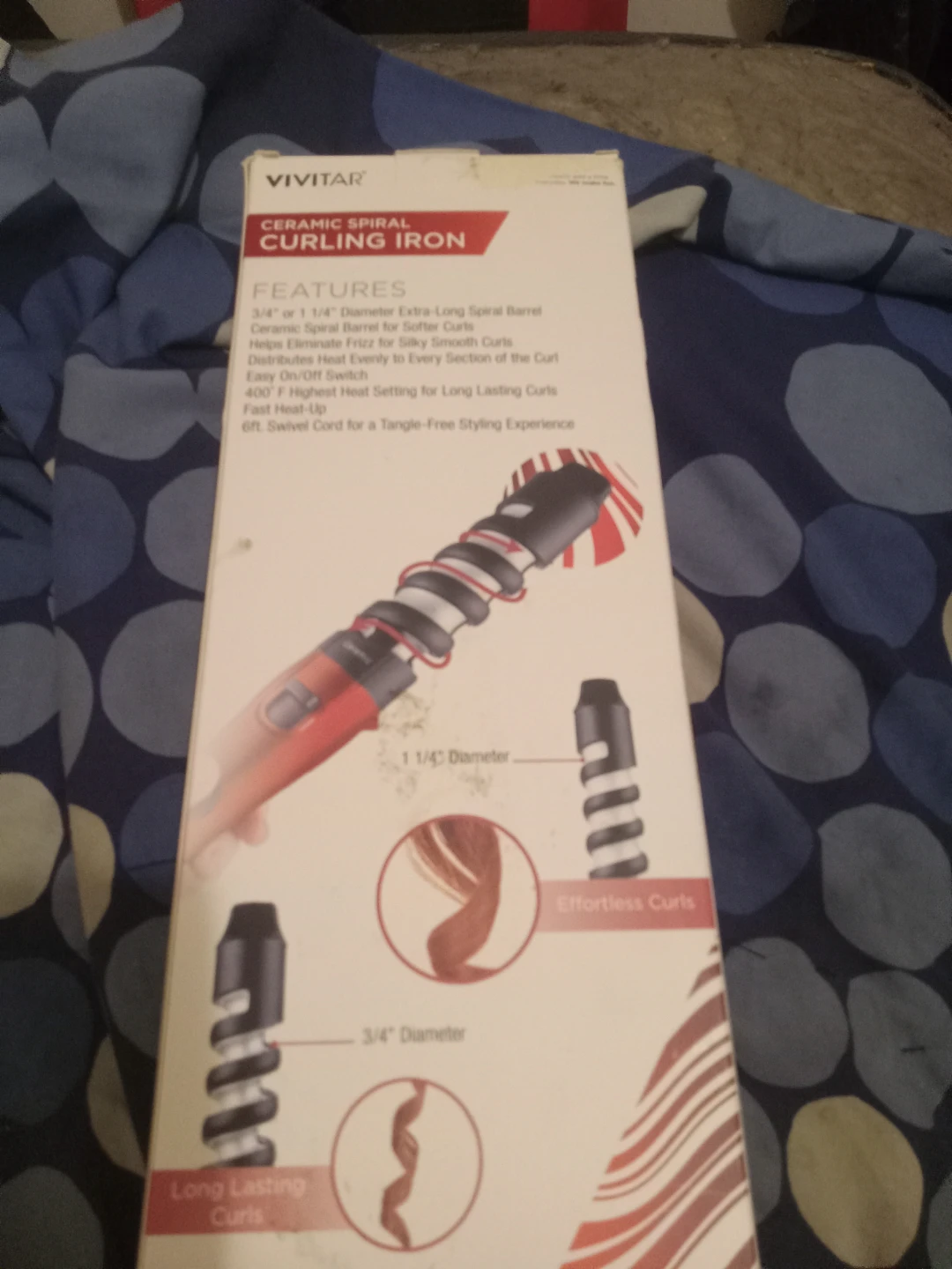 Vivitar Ceramic Spiral Curling Iron