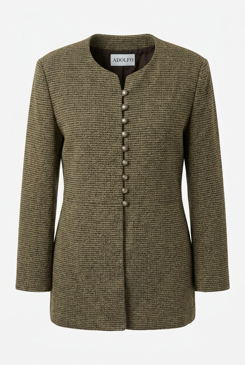 Vintage Adolfo New York Knit Cardigan Jacket