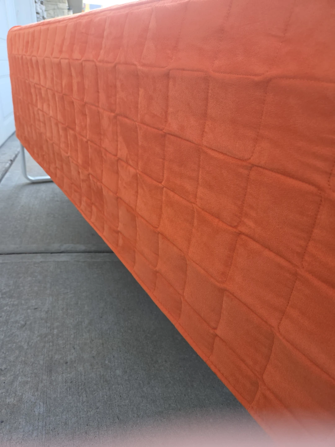 Vintage IKEA KNOPPARP Orange Sofa (Dec 2017) Mint from show home - photo 5