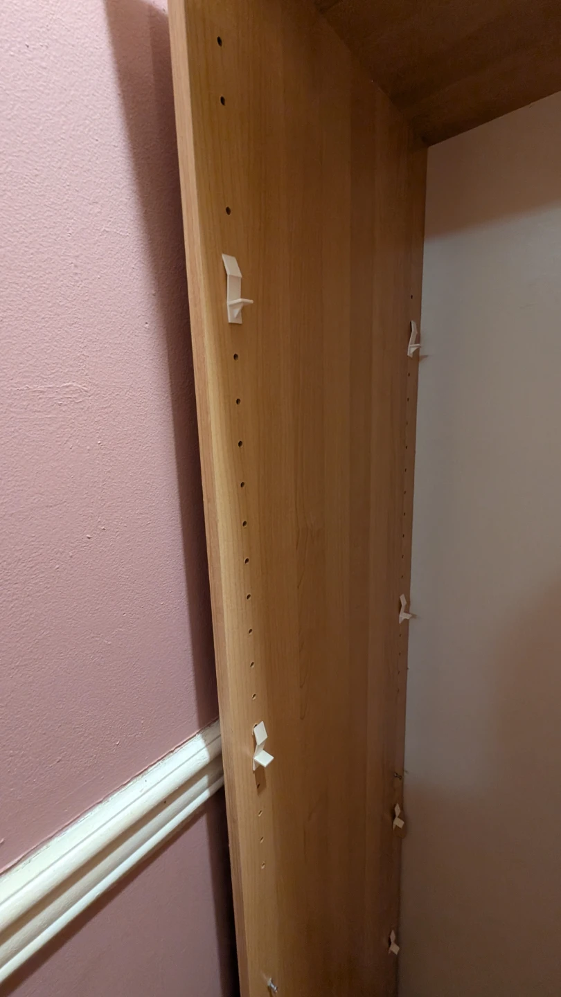 Tall Light Wood Storage Cabinet - photo 2