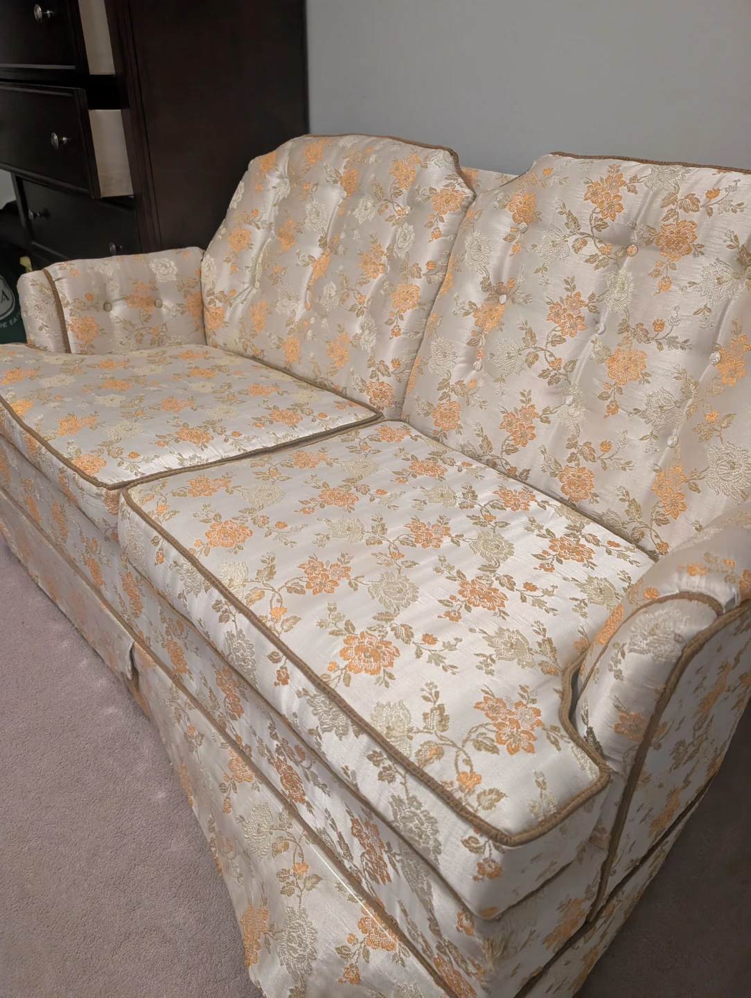 Vintage Floral Loveseat - photo 2