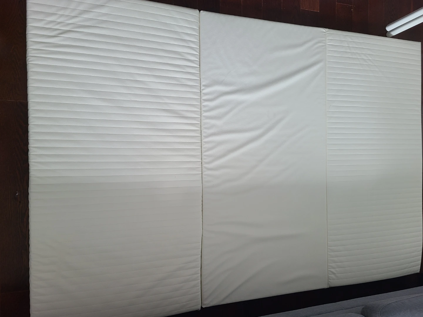 White Tri-fold Floor Mattress