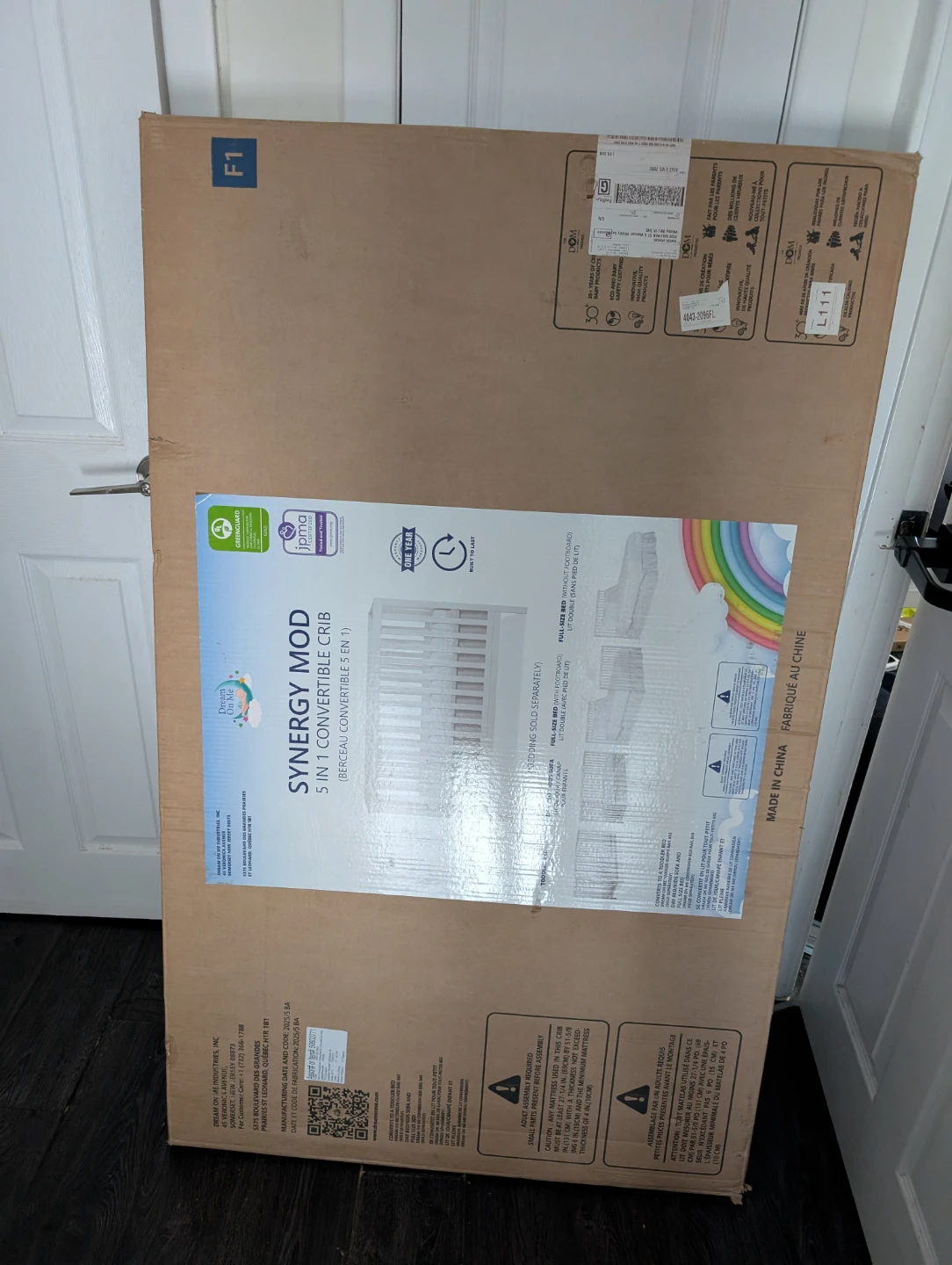 Dream On Me Synergy Mod 5-in-1 Convertible Crib - photo 3