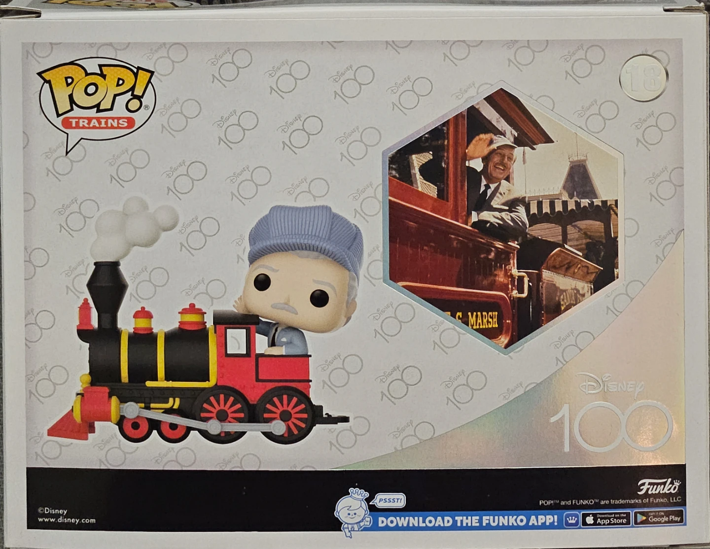 🏈Funko Pop! Disney 100 Walt Disney on Engine 18 - photo 2