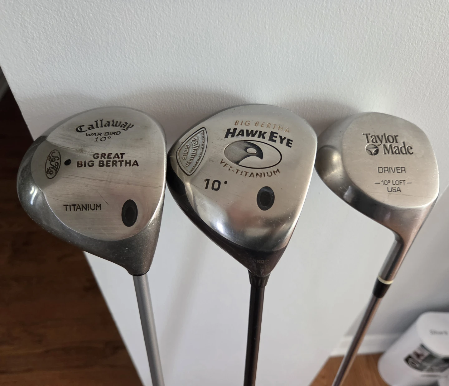 Set of 3 Vintage Golf Drivers
