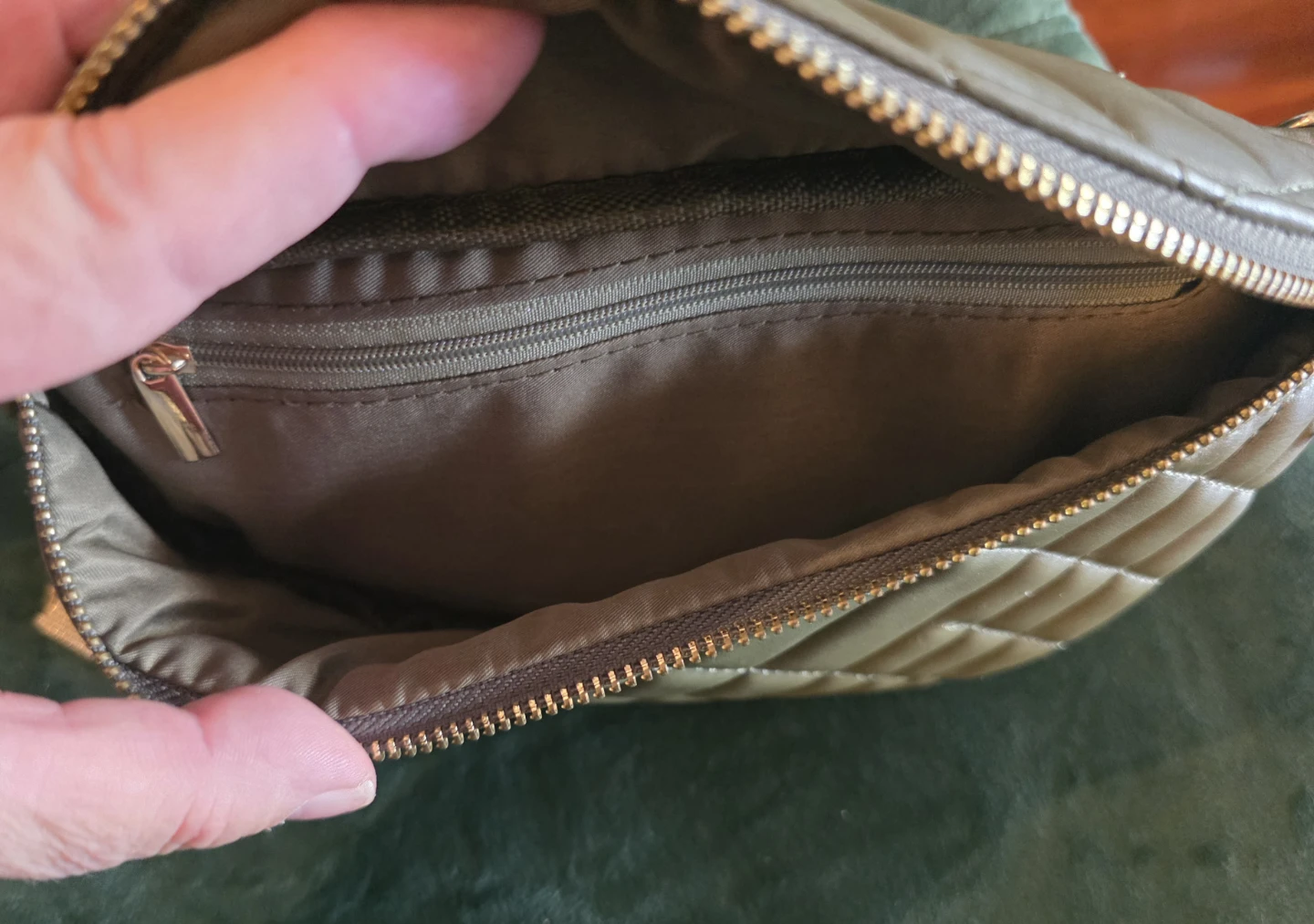 Quilted Fanny Pack - Olive Green - photo 5