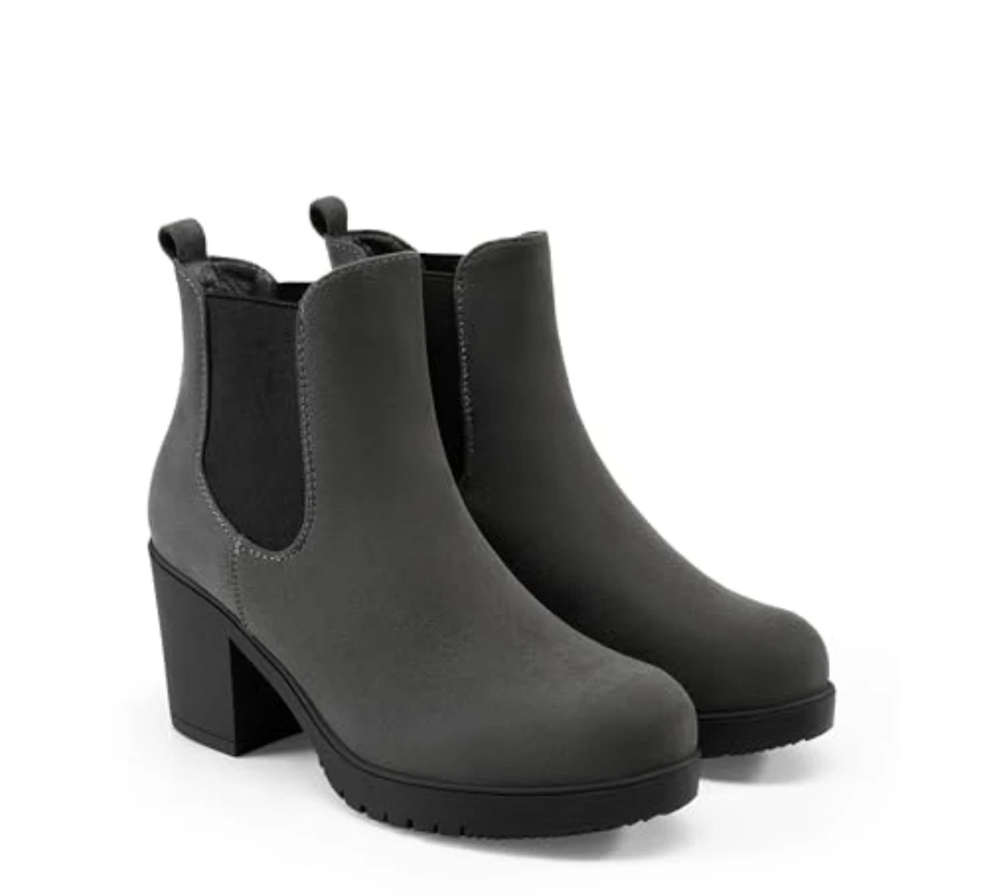 Grey Chelsea Ankle Boots