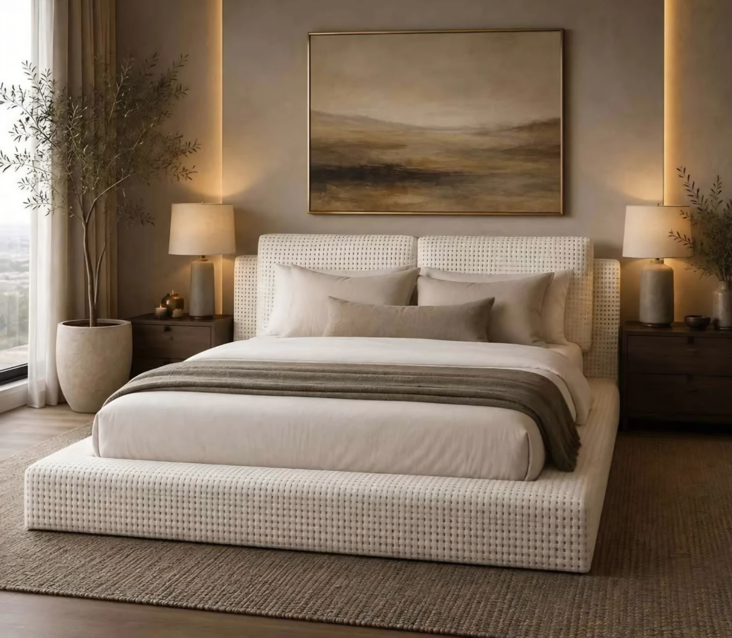 Sundays Movie Night Platform Storage Queen Bed Frame