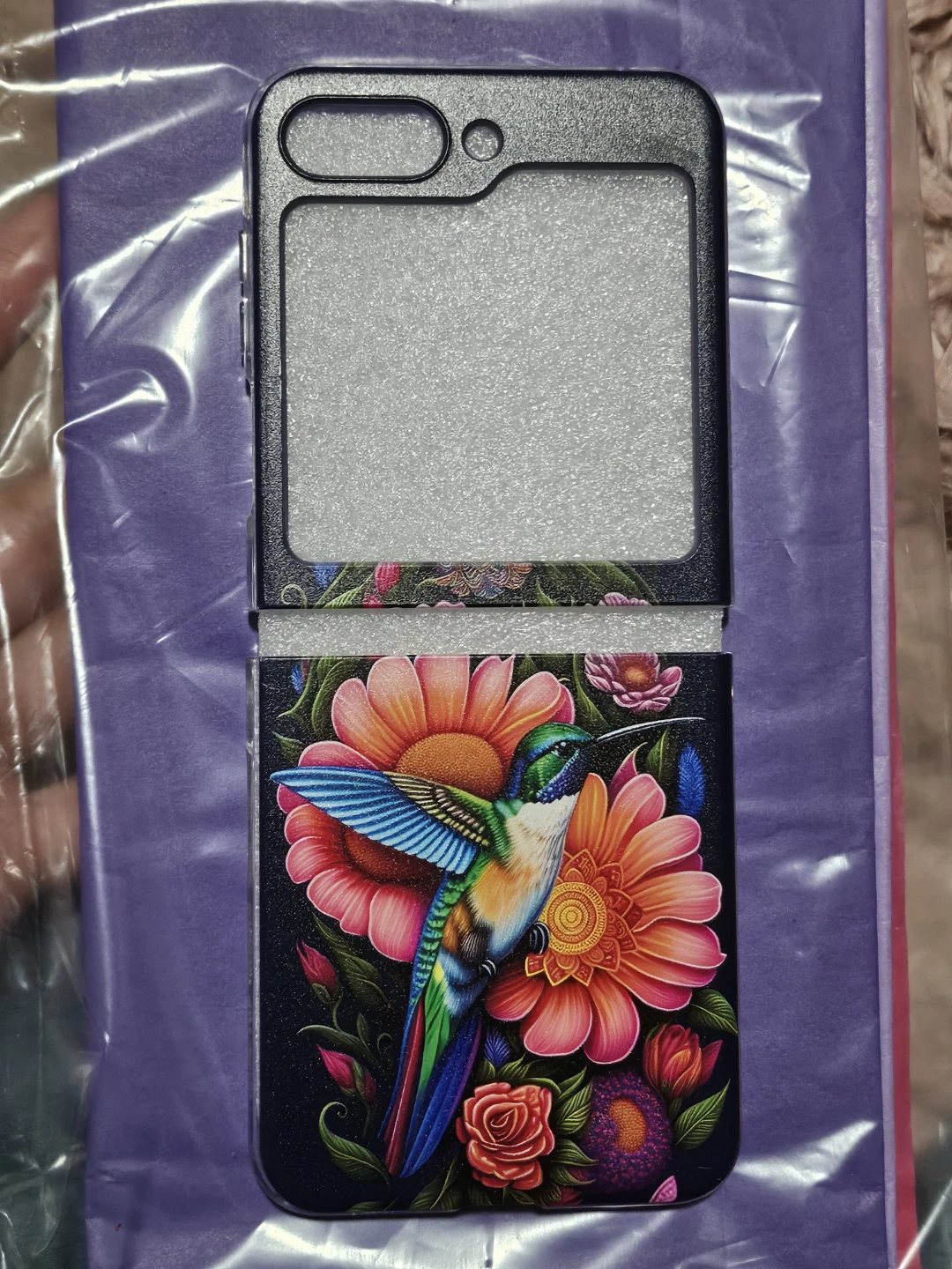 Samsung Galaxy Z Flip 5 Hummingbird & Floral Phone Case - photo 2