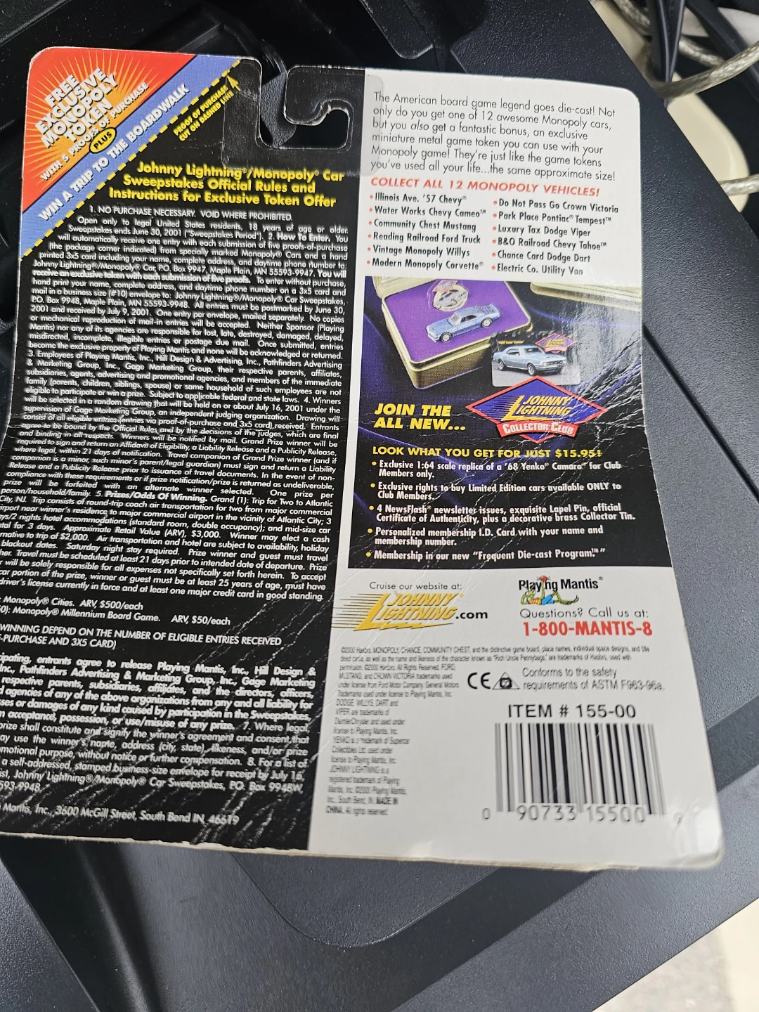 Johnny Lightning Monopoly Die-Cast Car - photo 2