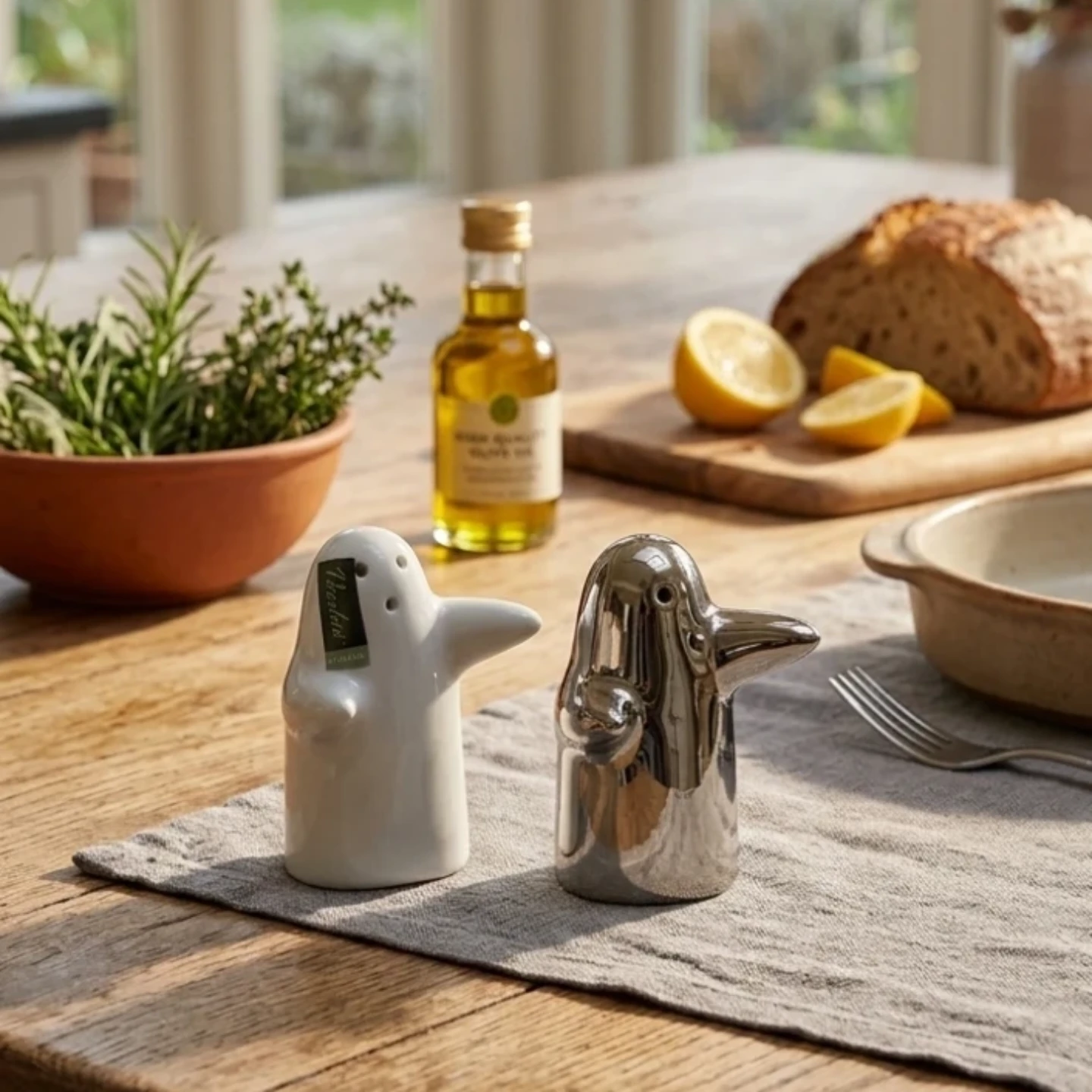 Salt and Pepper Shakers - Ghost Set