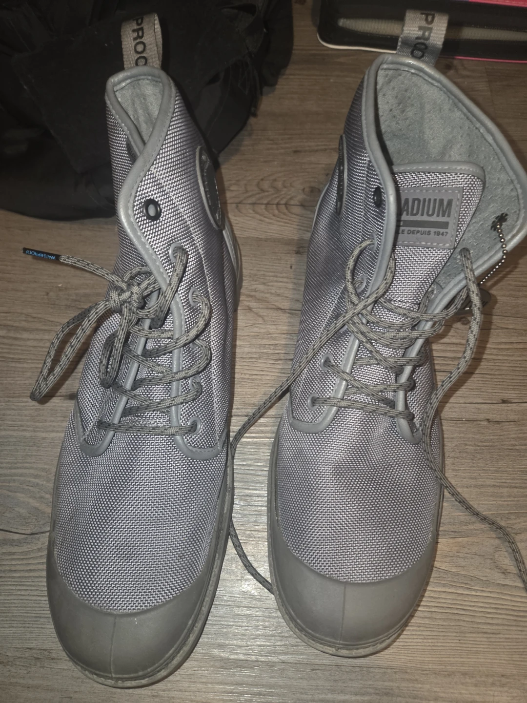 Palladium Waterproof Grey Boots