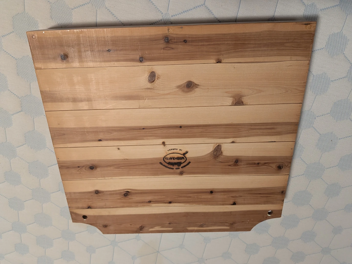 Rustic Wood Wall Display Shelf - photo 2