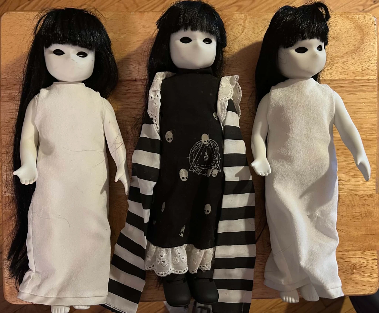 Vintage lot of 3 Little Apple Dolls