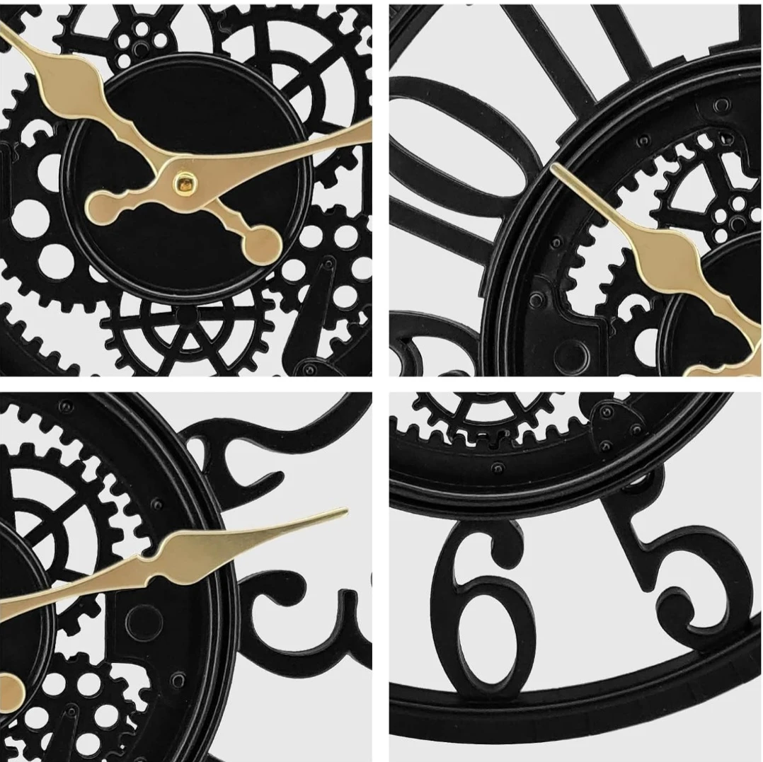Industrial Style Wall Clock - photo 3