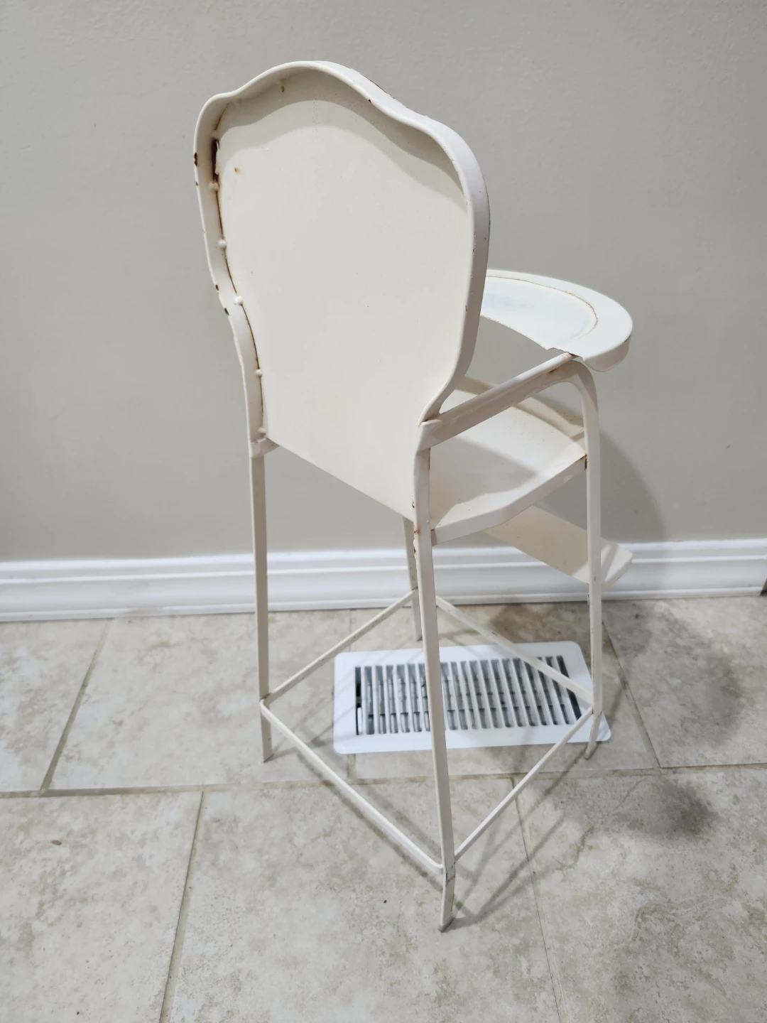 Vintage Pottery Barn Land Of Nod Metal Doll High Chair - photo 4