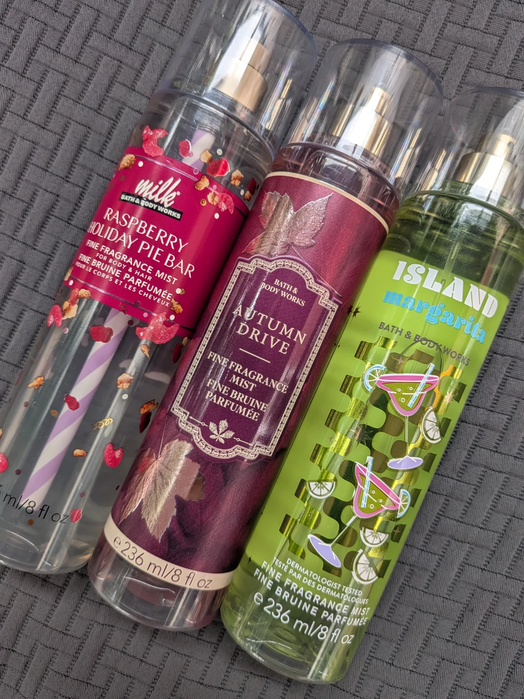 Lot/bundle THREE body mists BBW