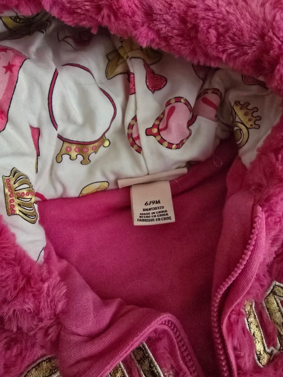 Juicy Couture Pink Faux Fur Baby Bunting - photo 2