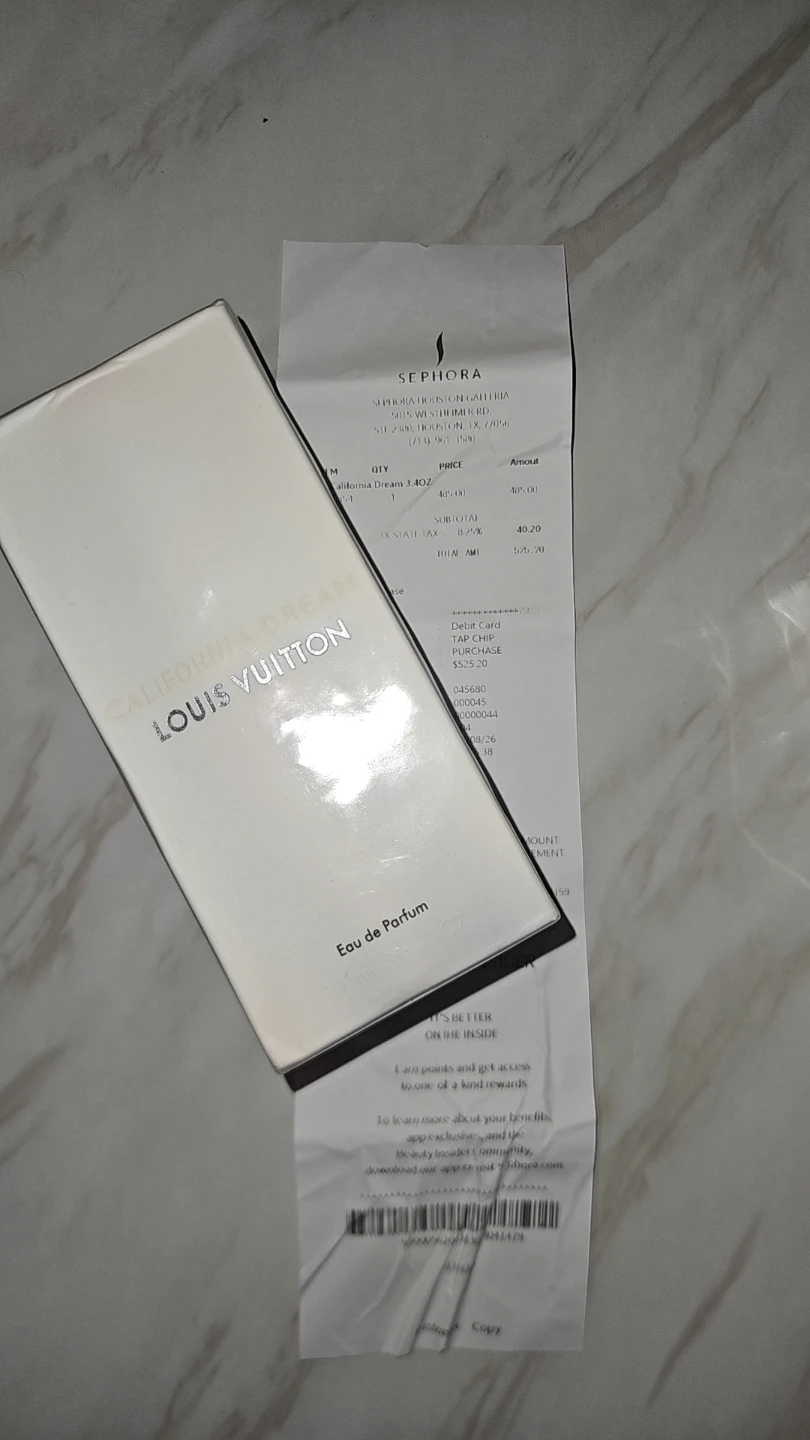 Louis Vuitton California Dream Eau de Parfum 3.4oz