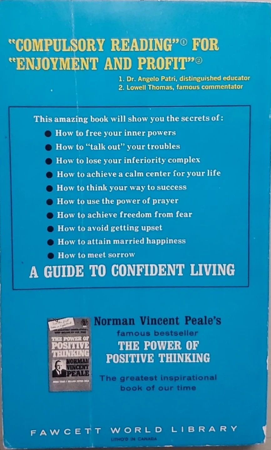 A Guide to Confident Living by Norman Vincent Peale - photo 2