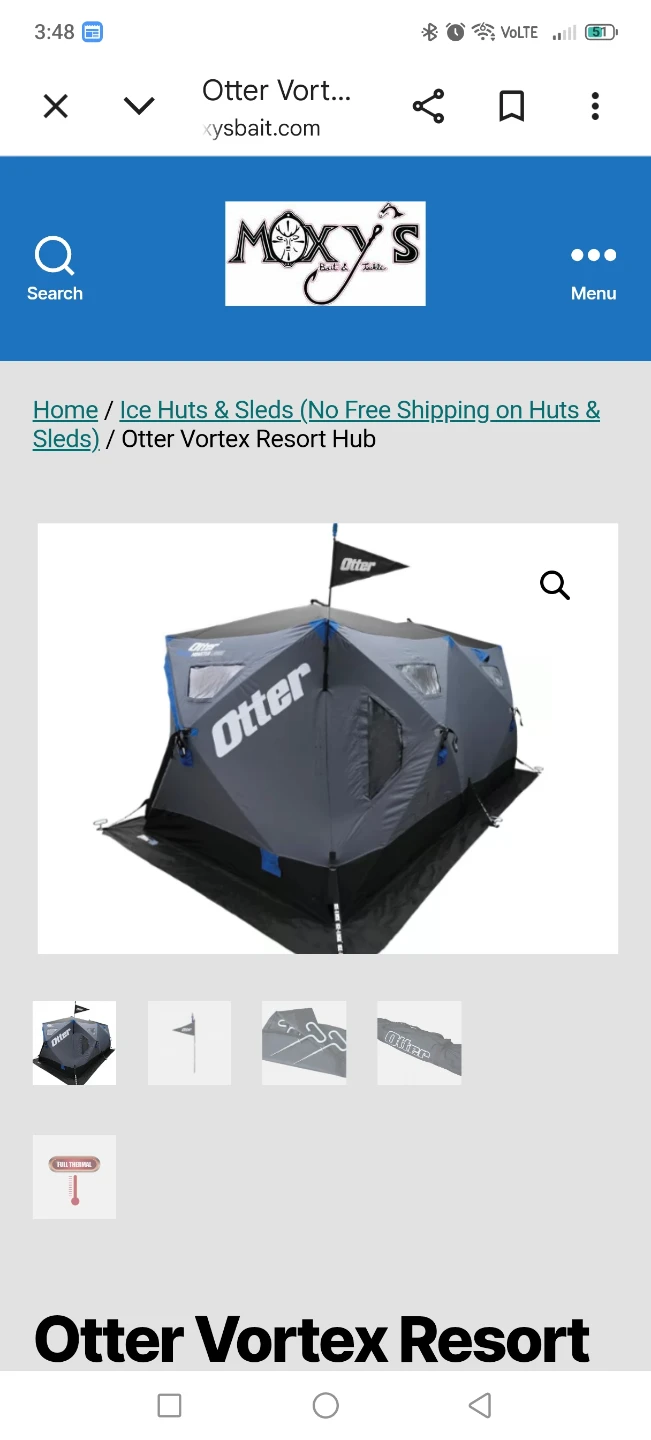Otter Vortex Resort Ice Shelter