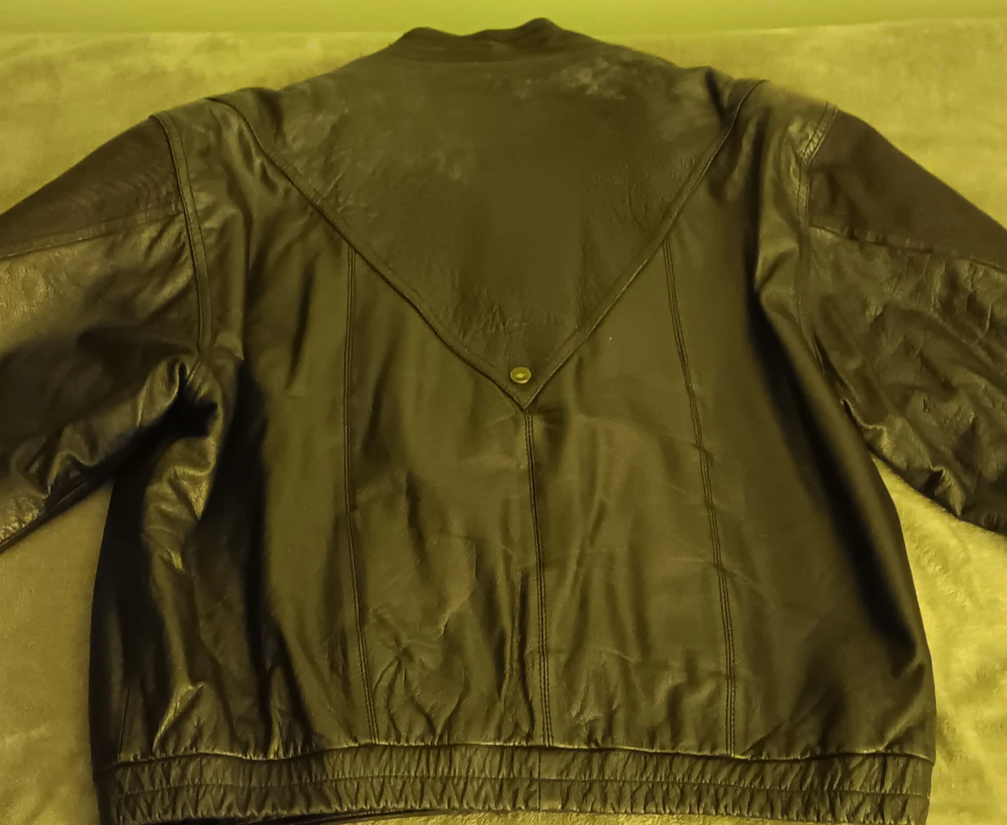 🔥 RARE 80s J Walden Genuine Leather Batwing Bomber - photo 3