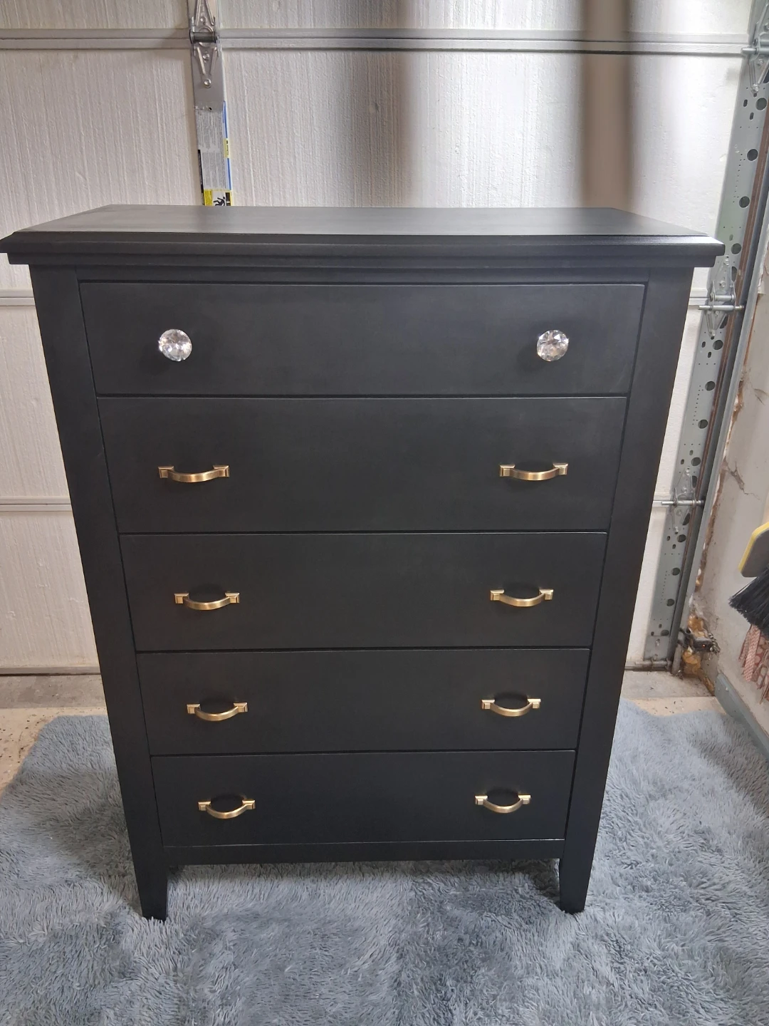 Black 5-Drawer Dresser - photo 5