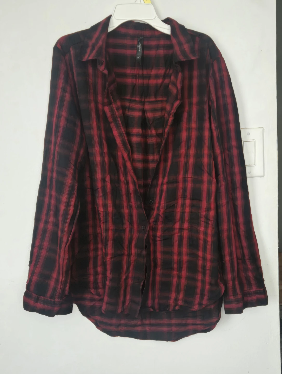 Red and Black Plaid Shirt