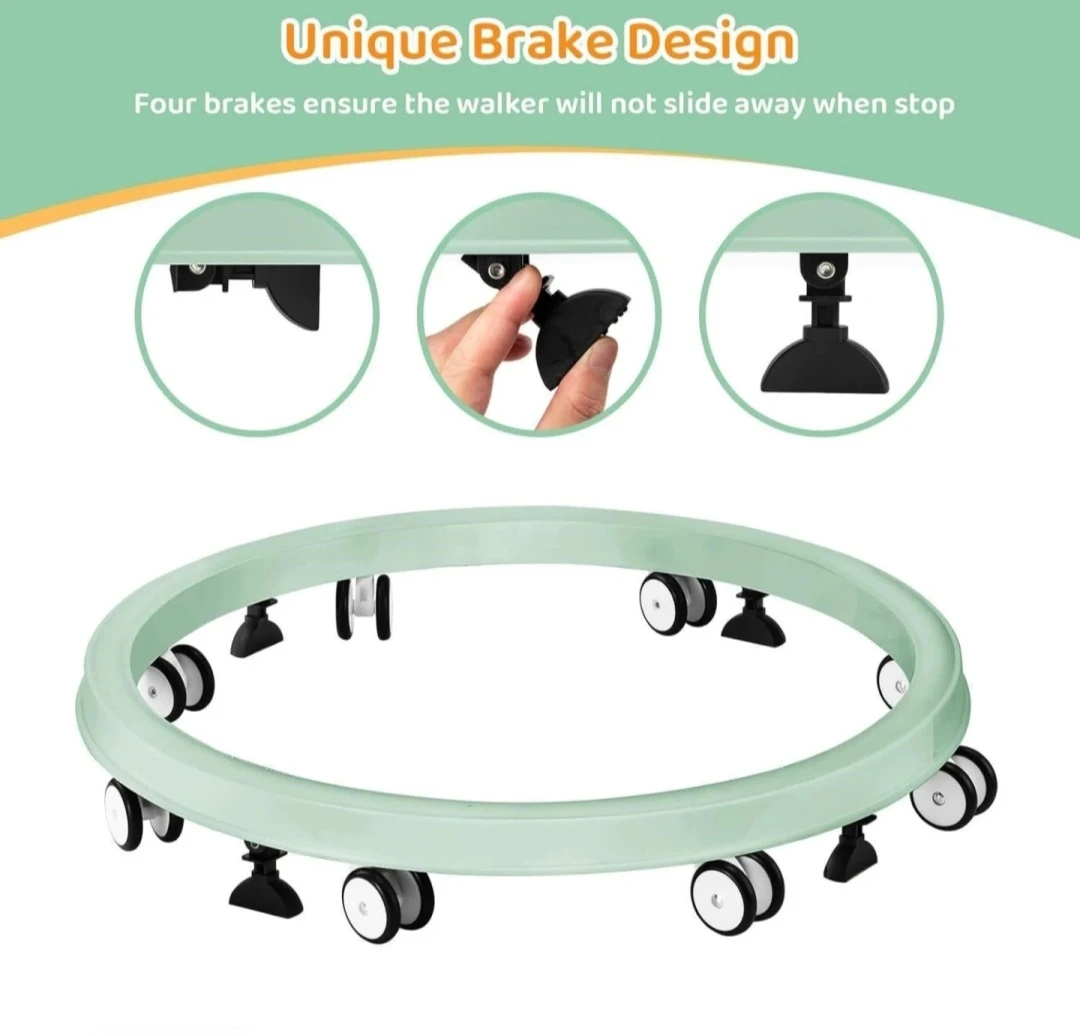 New<> Collapsible Baby Walker in Green - photo 3
