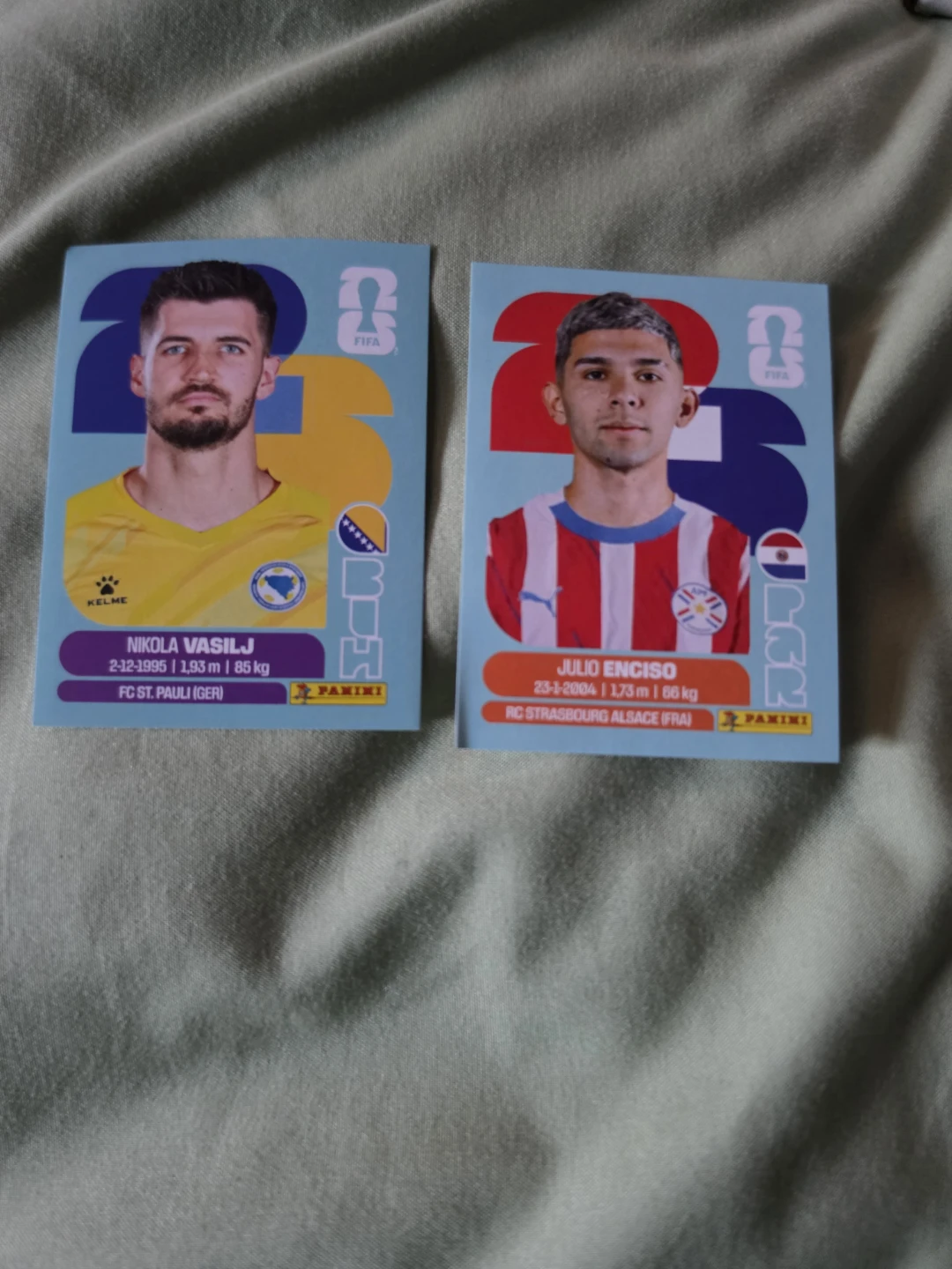 Set of 4 Panini FIFA Football Player Stickers - photo 3