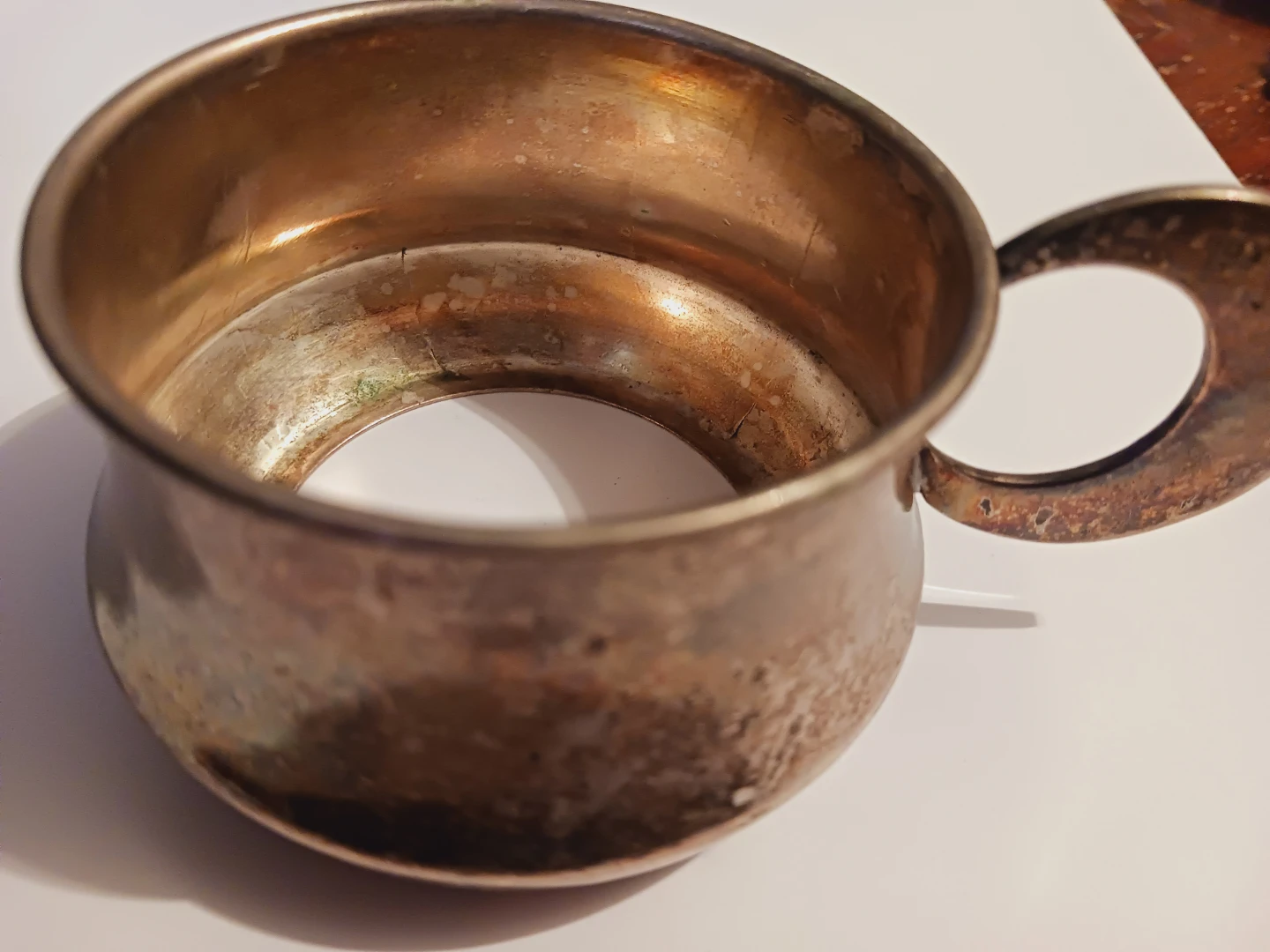 Cute Vintage Silver Cup Holder - photo 4