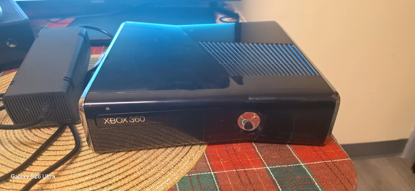 Xbox 360 Console with 3 Controllers and Games