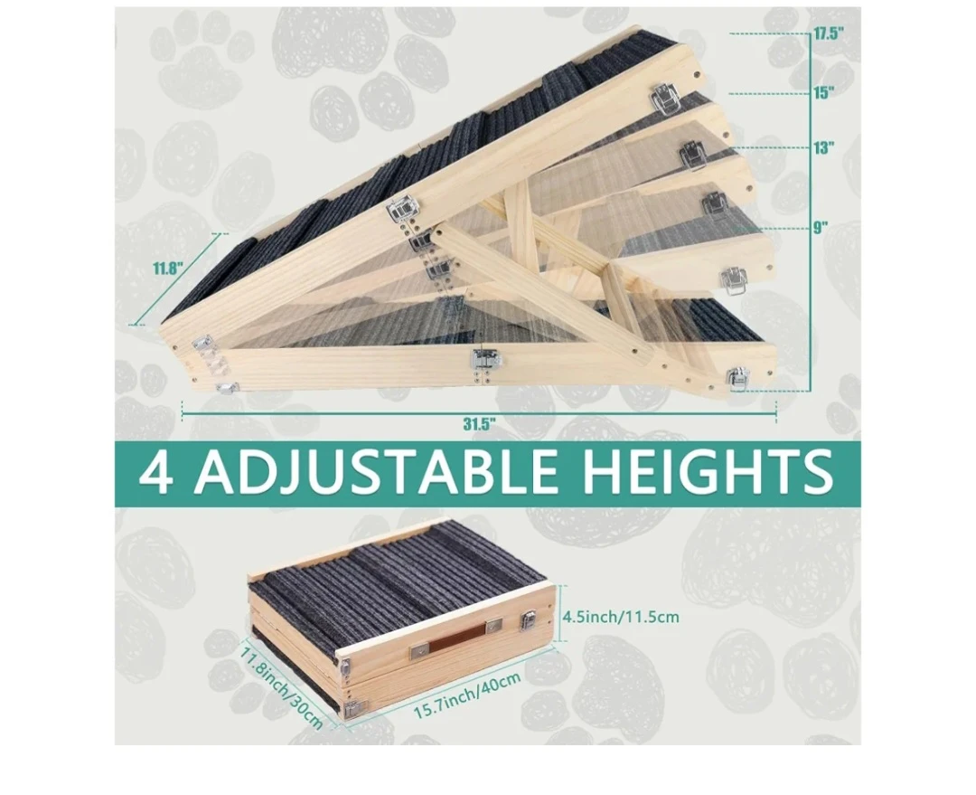 Foldable Wooden Dog Ramp- Brand new - photo 5