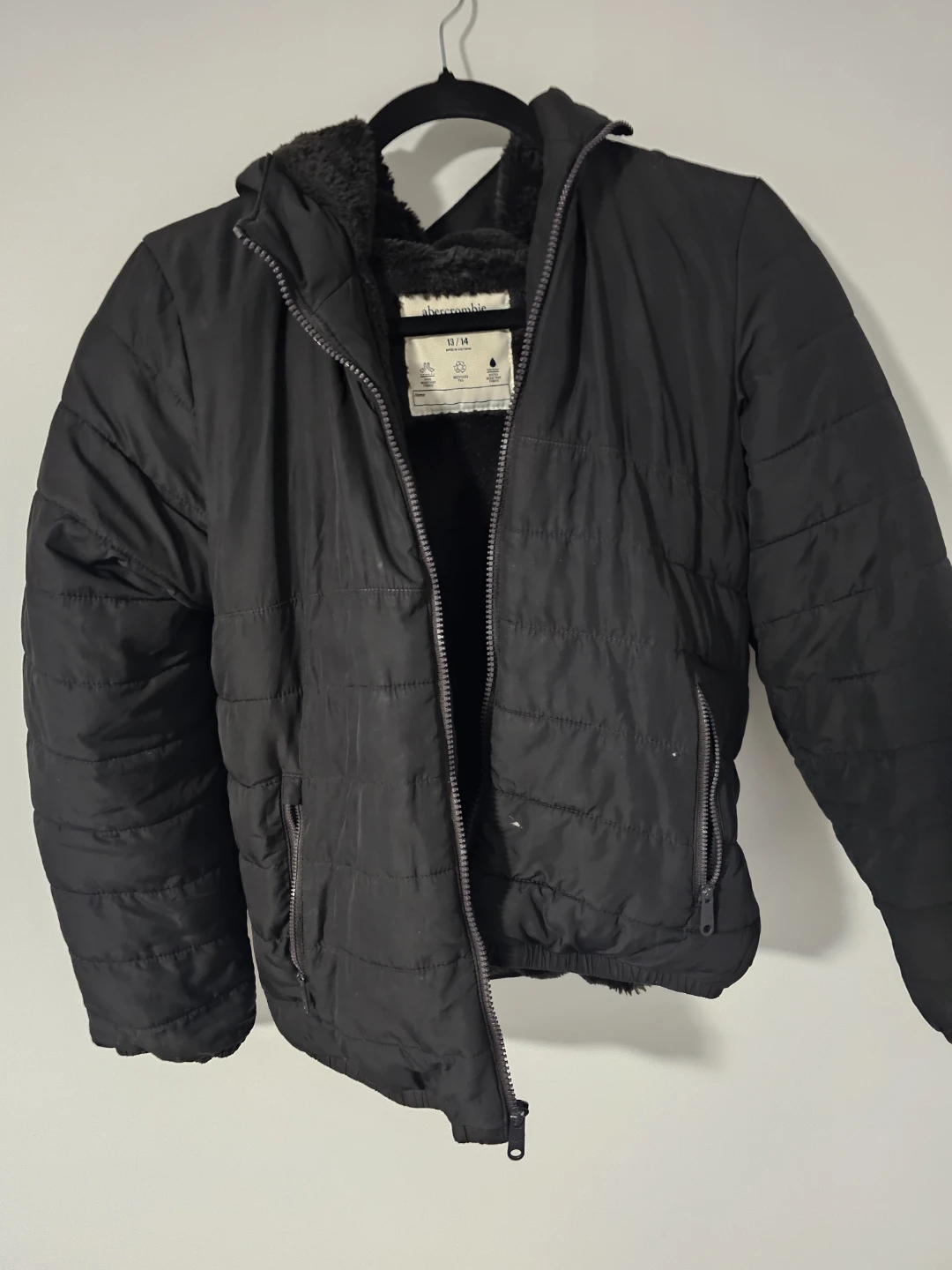 Abercrombie Kids Black Puffer Jacket