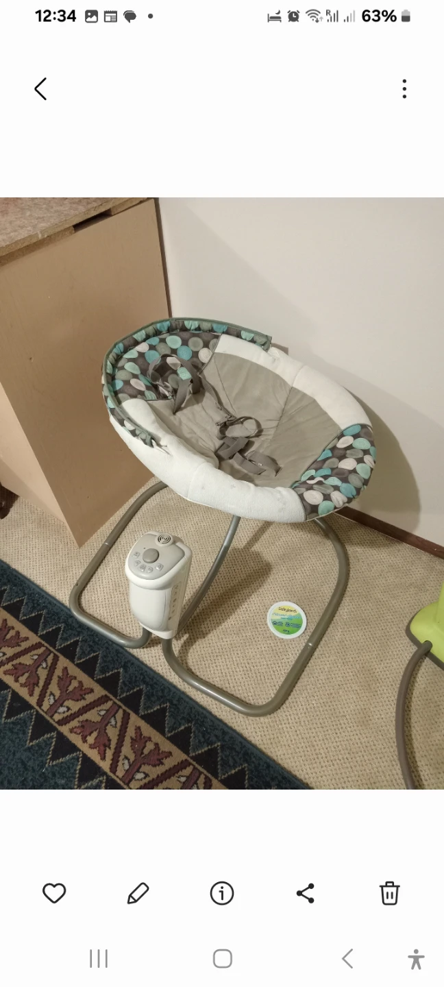 Graco Sweet Snuggle LX Baby Swing