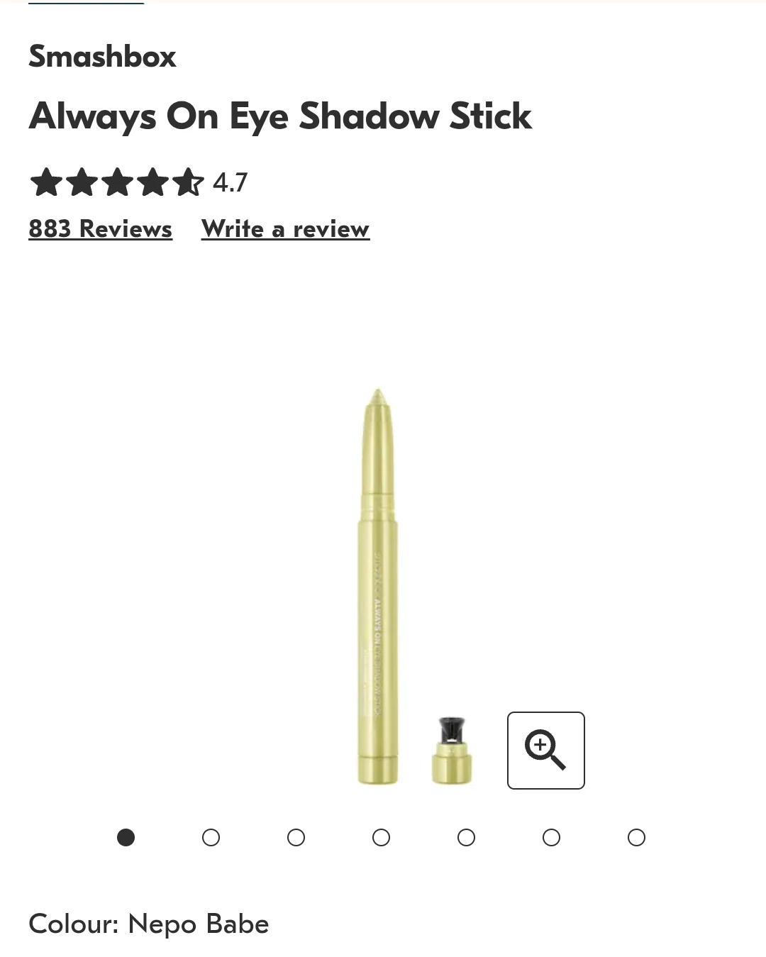 New in box! Smashbox Eye Shadow Stick
