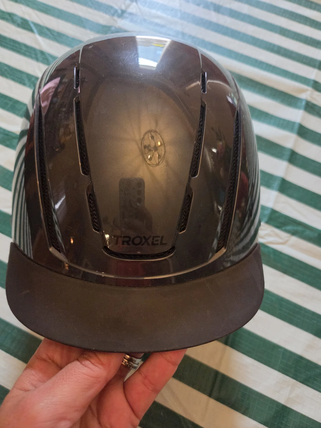 Troxel Spirit Low Profile Equestrian Helmet - Smoke - Size XS - photo 3