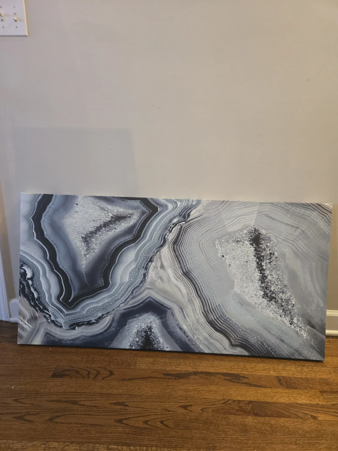Large Grey Agate Wall Art Decor - photo 2