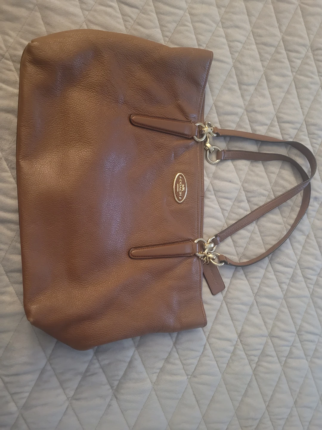 Coach Brown Leather Tote Bag - photo 3