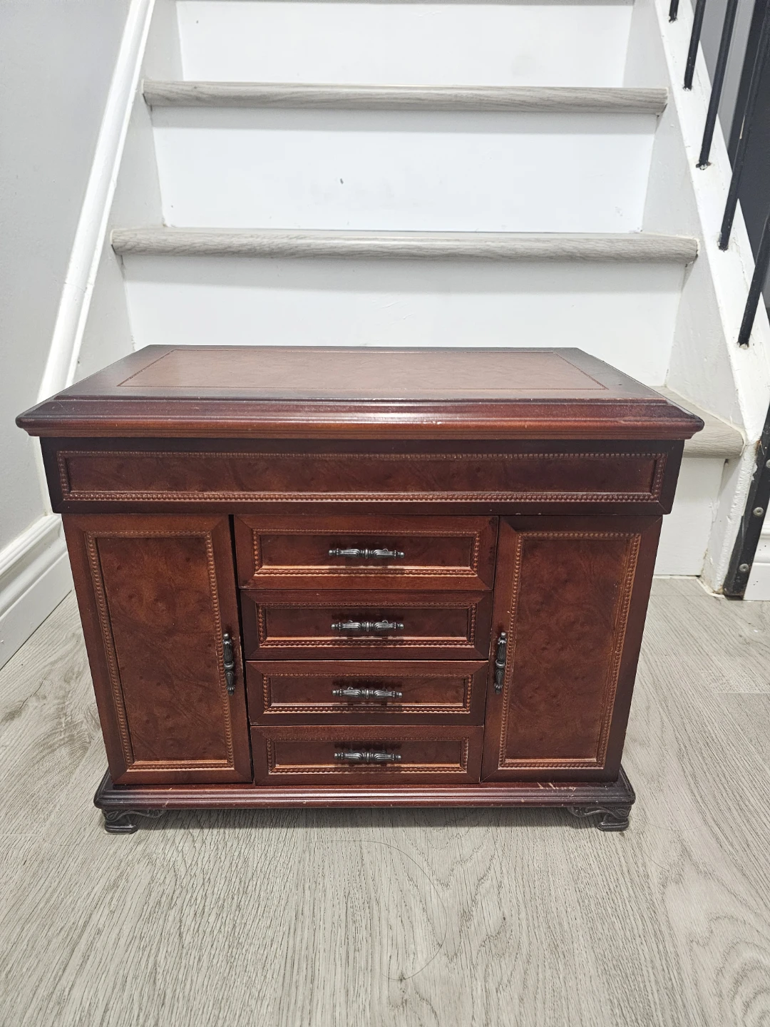 Large Wooden Jewellery Box Cabinet