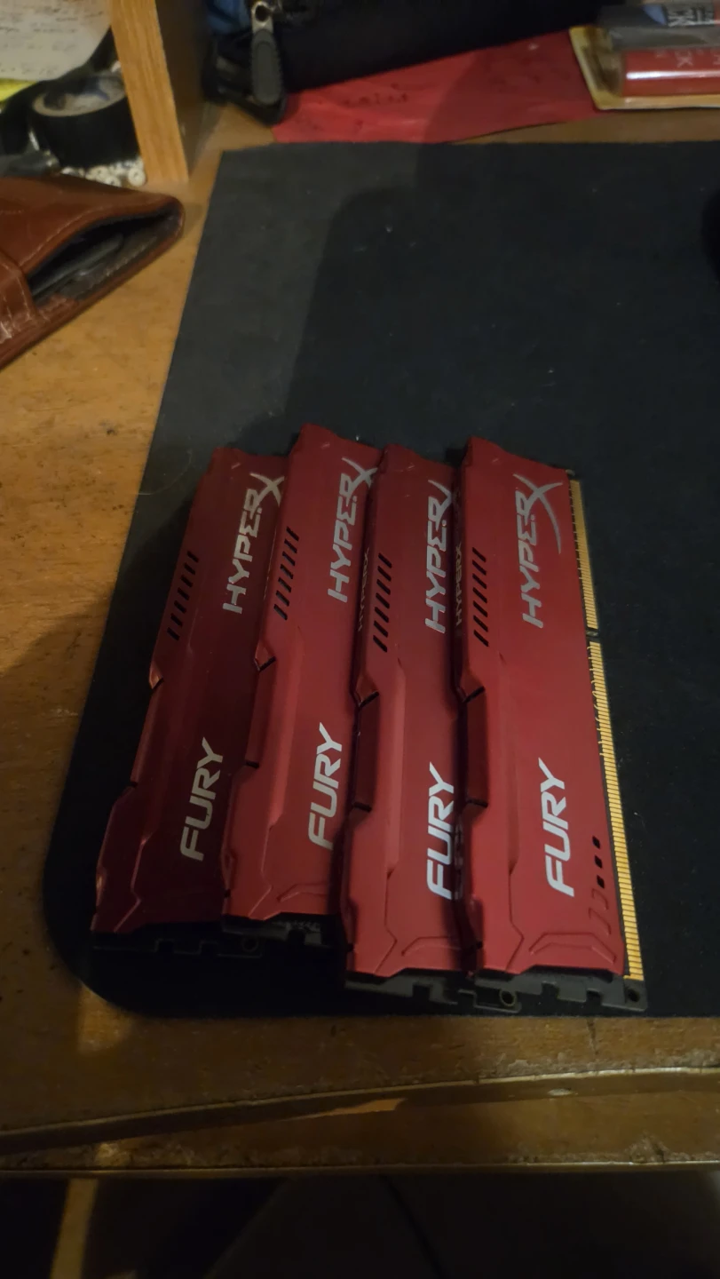 HyperX Fury DDR3 Red RAM 4 x 8GB Kit