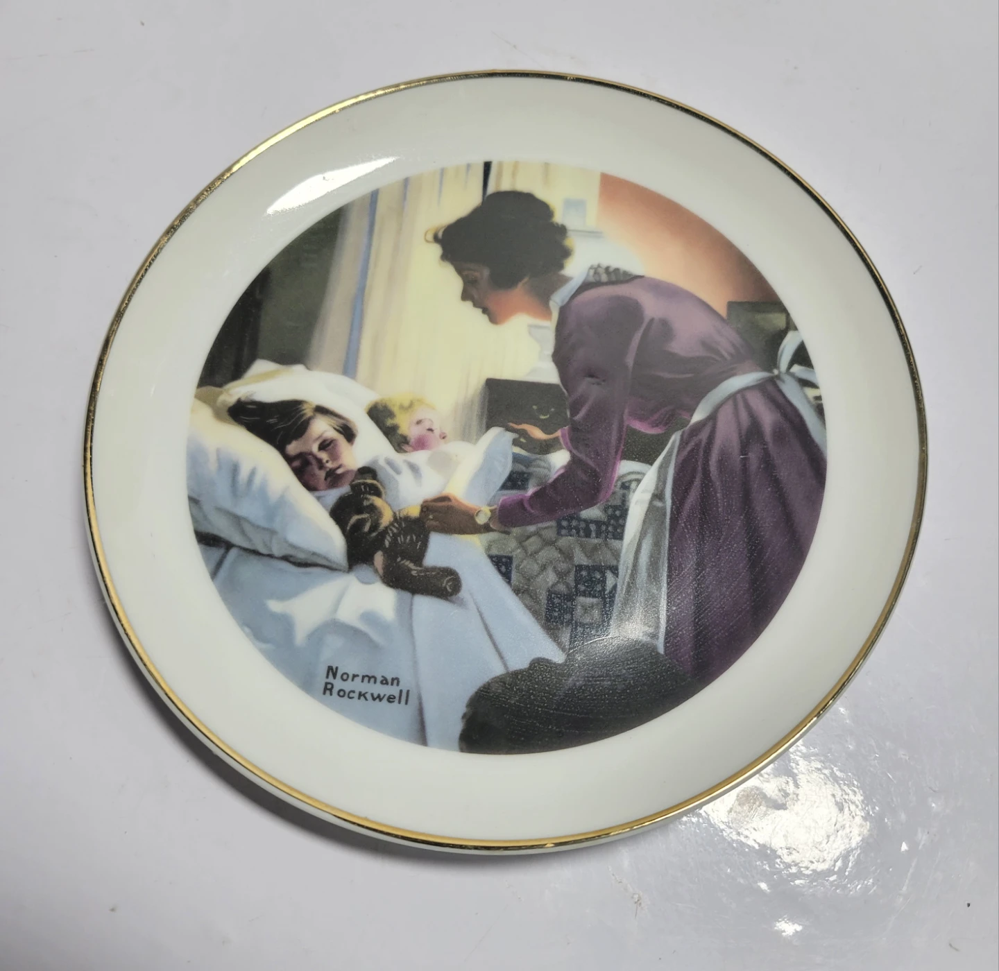 Norman Rockwell Mother's Love Collector Plate
