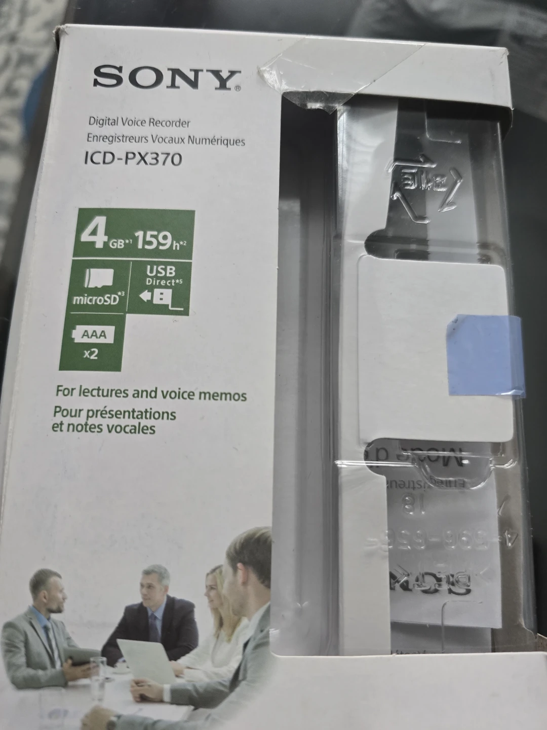 One time used Sony ICD-PX370 Digital Voice Recorder