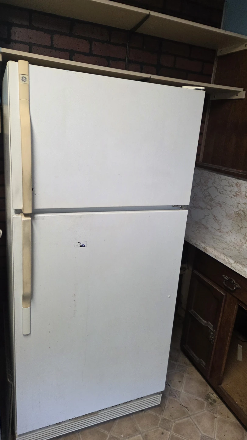 GE White Top-Freezer Refrigerator