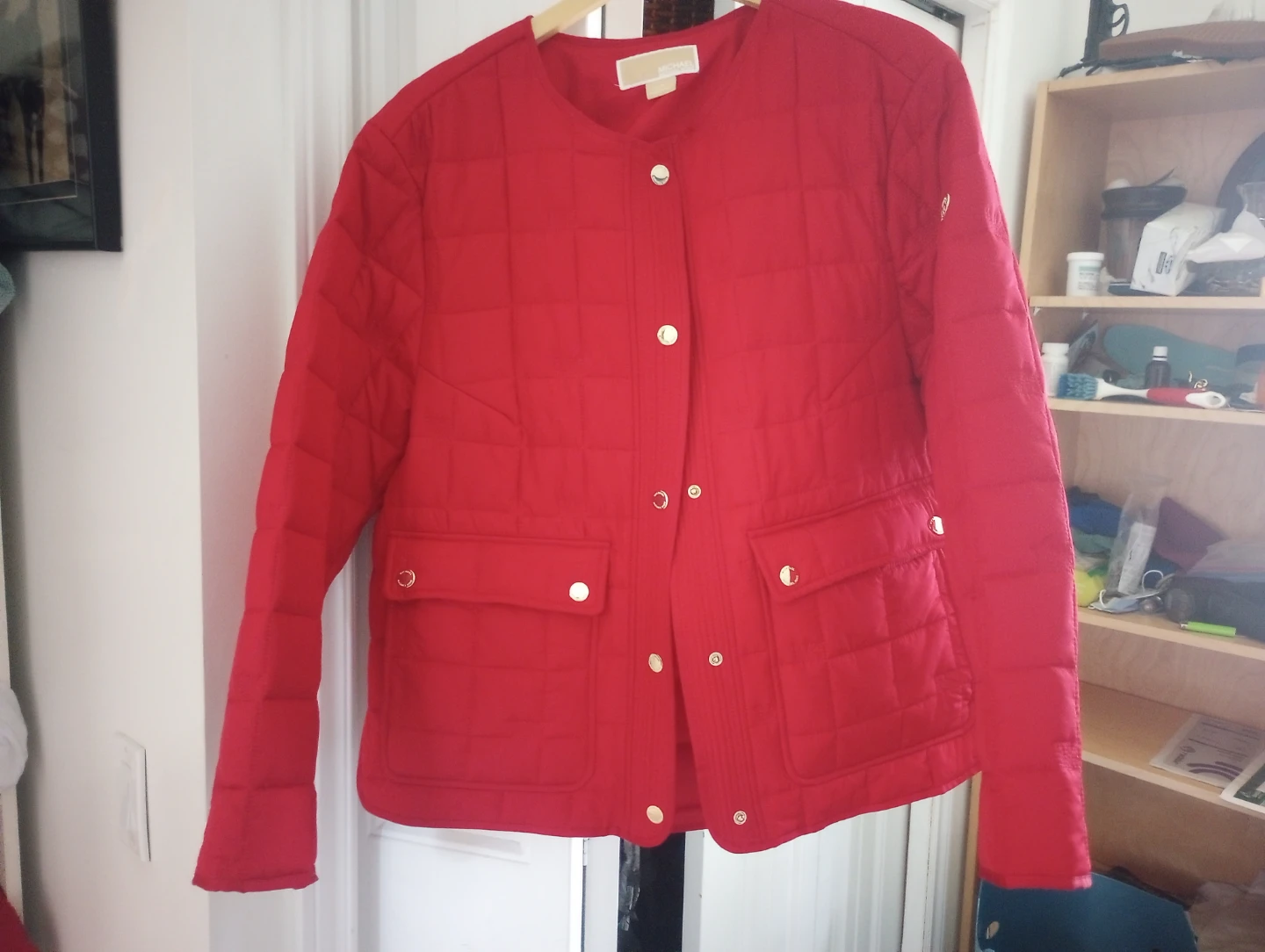 Michael Kors Red Quilted Jacket XL - photo 5