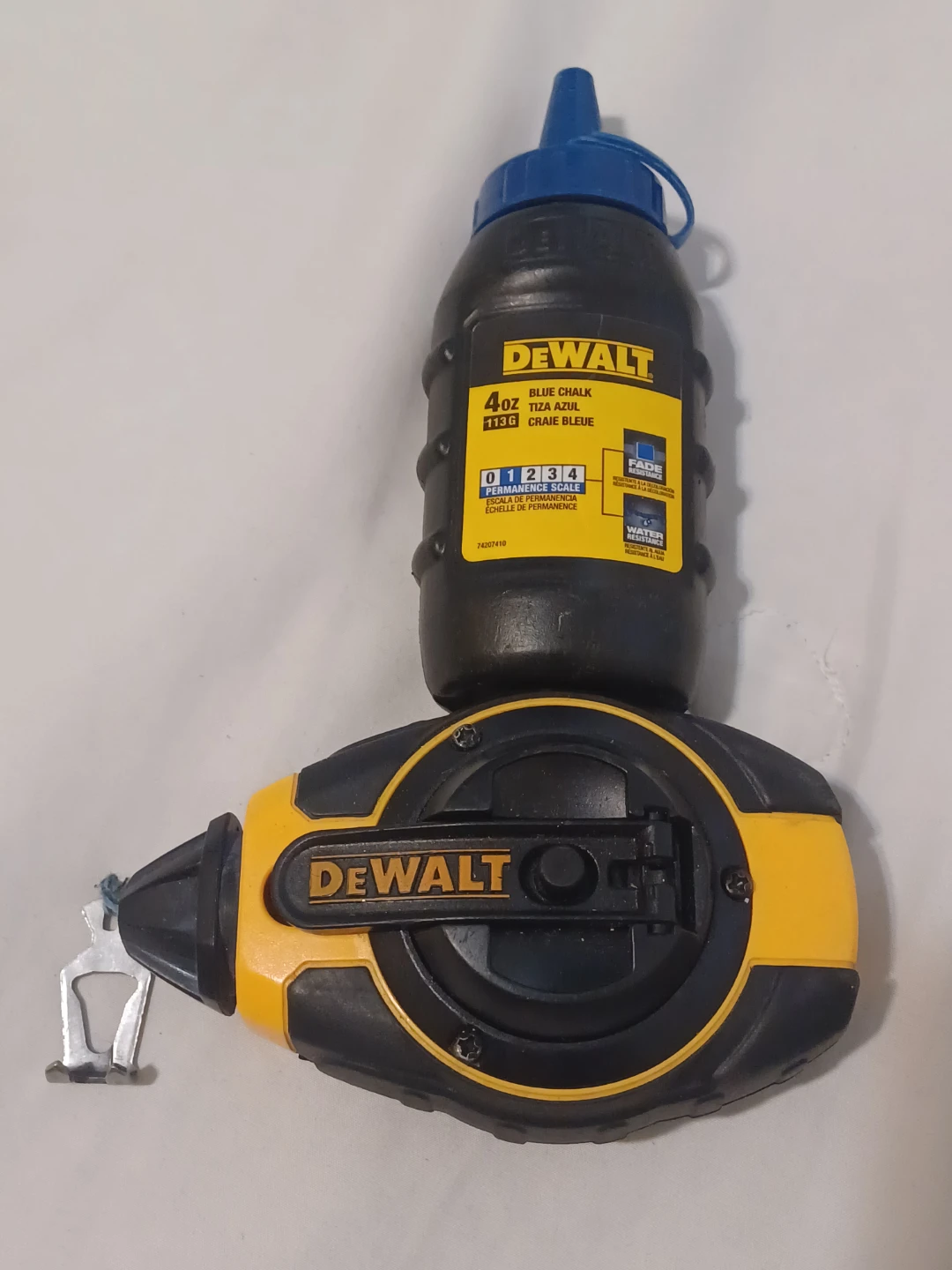 DeWalt Chalk Line and Blue Chalk