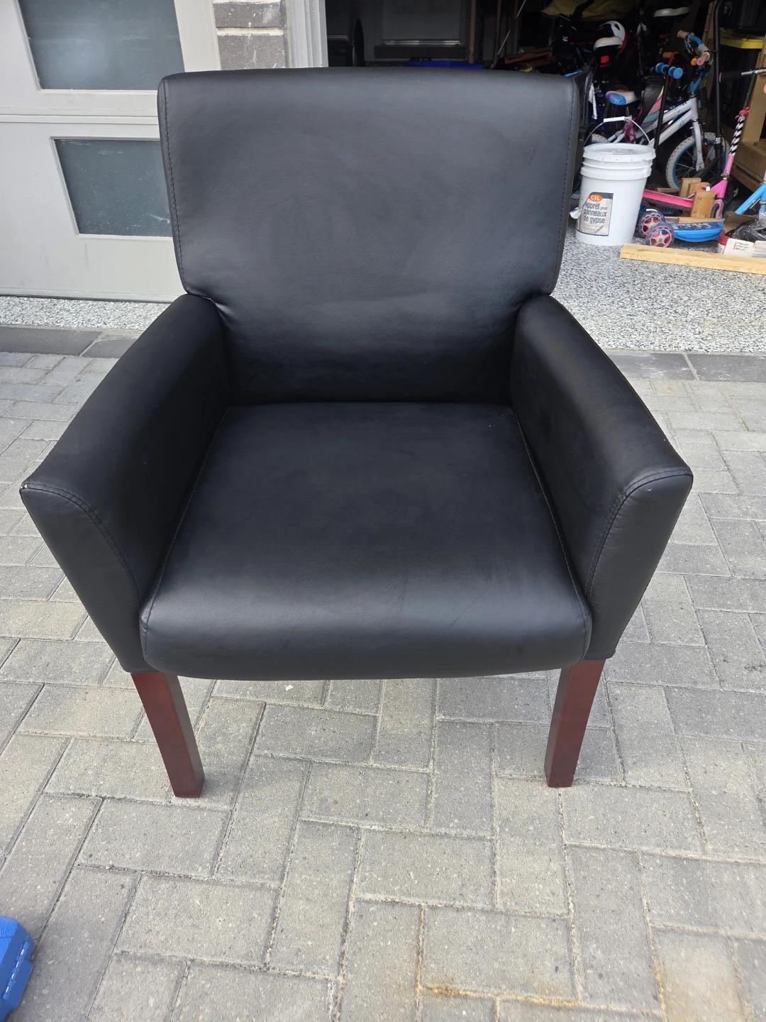 Bouclair bench and 2 accent chairs
